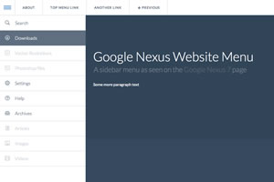 Nexus menu