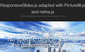 Responsive slides image viewer